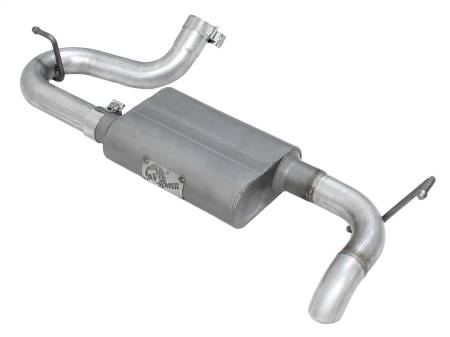 aFe Power (Advanced FLOW Engineering) - aFe Scorpion Exhaust System Axle Back Aluminized Hi-Tuck 07-17 Jeep Wrangler JK V6 3.6/3.8L