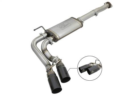 aFe Power (Advanced FLOW Engineering) - aFe Rebel Series 3in 409SS Cat-Back Exhaust w/ Black Tips 05-15 Toyota Tacoma V6-4.0L