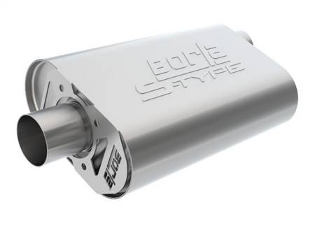Borla - Borla CrateMuffler SBC 283/327/350 2.25in Offset/Center 14in x 4.35in x 9in S-Type Muffler