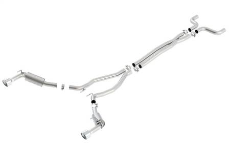 Borla - Borla 14-15 Chevy Camaro SS 6.2L V8 Single Split Rear Exit ATAK Catback Exhaust