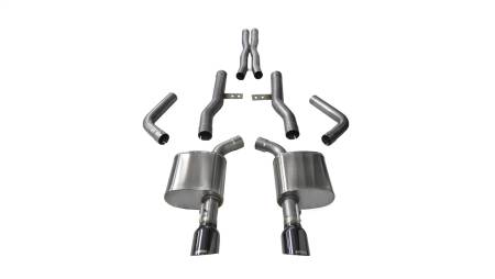 CORSA Performance - Corsa 2015-2023 Dodge Charger SRT/Scat Pack/R/T 6.4L Black Xtreme Cat-Back Exhaust