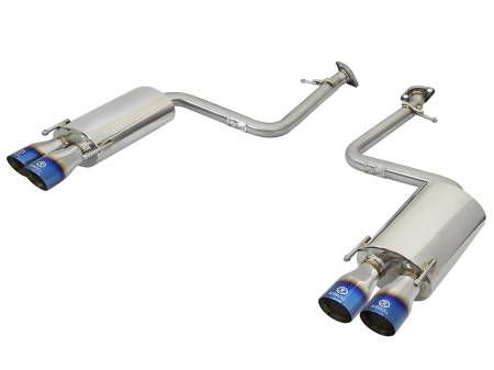 aFe Power (Advanced FLOW Engineering) - aFe Takeda 16-17 Lexus RC 200T 2.0L (t) 2in. SS Axle-Back Exhaust System w/Polished Blue Tips