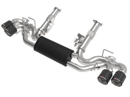 aFe Power (Advanced FLOW Engineering) - aFe MACH Force-Xp 3in to 2-1/2in 304SS Cat-Back 2020 Chevy Corvette (C8) 6.2L - Carbon Fiber Tip