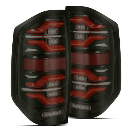 AlphaRex - AlphaRex 14-21 Toyota Tundra LUXX LED Taillights Black/Red w/Activ Light/Seq Signal