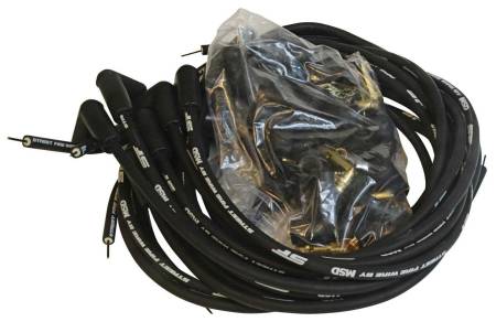 MSD Ignition - MSD Wire Set, Street Fire, 8-cyl., 90?, Socket/HEI, Universal