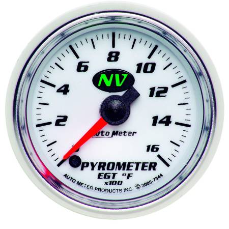 AutoMeter - AutoMeter Pyrometer NV 52.4mm 0-1600 Deg F Advanced Digital Stepper Motor Pyrometer Gauge
