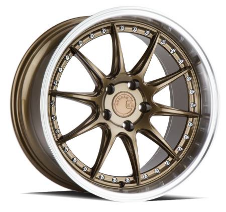 AodHan Wheels - Aodhan Wheels Rim DS07 18x9.5 5x100 73.1CB ET35 Bronze w/Machined Lip