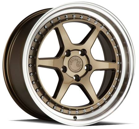 AodHan Wheels - Aodhan Wheels Rim DS09 19x8.5 5x114.3 73.1CB ET35 Bronze w/Machined Lip
