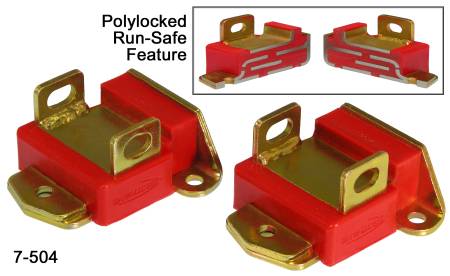 Prothane - Prothane GM Motor Mounts - Type A Short - Red