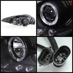 Spyder Auto - Spyder Scion TC 08-10 Projector Headlights LED Halo -Replaceable LEDs Blk PRO-YD-TTC08-HL-BK
