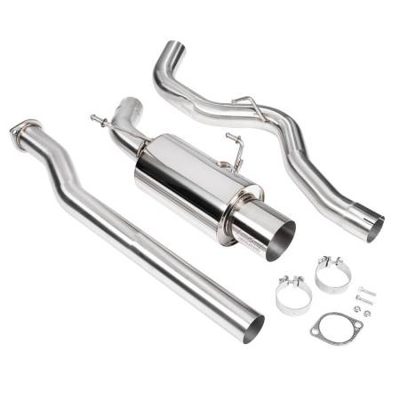 DC Sports - DC Sports Catback Single Canister Exhaust Polished (15-21 Subaru WRX/STI)