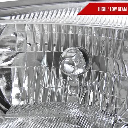 Spec'D Tuning Products - Spec-D 2005-2007 Ford Focus Factory Style Headlights (Chrome Housing/Clear Lens)