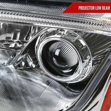 Spec'D Tuning Products - Spec-D 1999-2006 Audi TT LED Bar Projector Headlights (Chrome Housing/Clear Lens)