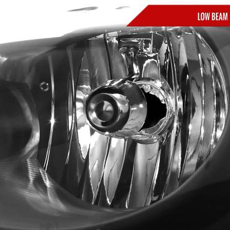 Spec'D Tuning Products - Spec-D 2006-2013 Chevrolet Impala/2006-2007 Monte Carlo/2014-2016 Impala Limited Factory Style Headlights w/ LED Strip (Matte Black Housing/Clear Lens)