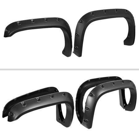 Spec'D Tuning Products - Spec-D 1994-2001 Dodge RAM 1500 2500 3500 Smooth Rivet Style Fender Flares