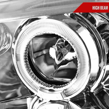 Spec'D Tuning Products - Spec-D 2006-2011 Honda Civic Sedan Dual Halo Projector Headlights (Chrome Housing/Clear Lens)
