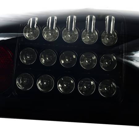 Spec'D Tuning Products - Spec-D 2008-2016 Ford F-250/F-350/F-450/F-550 Super Duty LED Tail Lights (Glossy Black Housing/Smoke Lens)