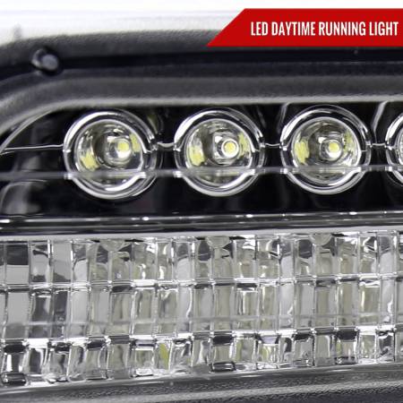 Spec'D Tuning Products - Spec-D 1999-2002 Chevrolet Silverado/ 2000-2006 Tahoe Suburban LED Bumper Lights (Chrome Housing/Clear Lens)