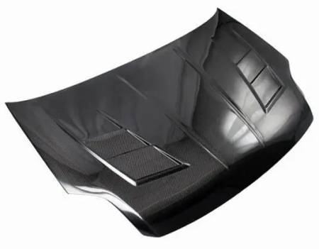 VIS Racing - VIS Racing Carbon Fiber Hood Terminator Style for Nissan Sentra 4DR 07-12