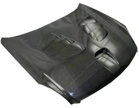 VIS Racing - VIS Racing Carbon Fiber Hood Fuzion Style for Infiniti G35 2DR 03-07