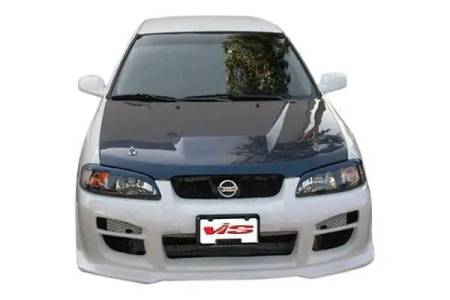 VIS Racing - VIS Racing Carbon Fiber Hood Invader Style for Nissan Sentra 4DR 00-03