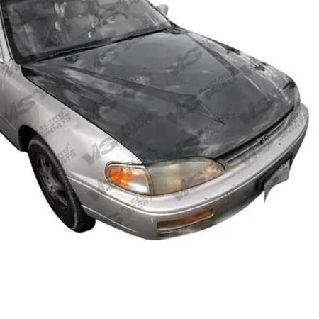 VIS Racing - VIS Racing Carbon Fiber Hood Invader Style for Toyota Camry 4DR 97-01