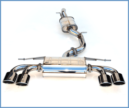Invidia - Invidia 14-17 VW Golf-R Q300 w/ Oval Stainless Steel Tips Cat-Back Exhaust