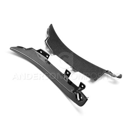 Anderson Composites - Anderson Composites 15-17 Ford Shelby GT350 Front Splash Guards