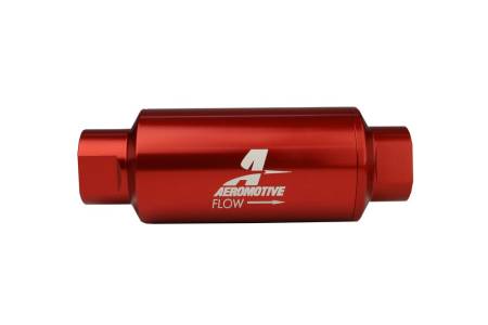 Aeromotive - Aeromotive In-Line Filter - AN-10 size - 40 Micron SS Element - Red Anodize Finish