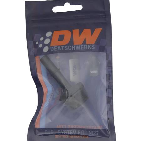 DeatschWerks - DeatschWerks 10AN ORB Male to 3/8in Male EFI Quick Connect Adapter - Anodized Matte Black