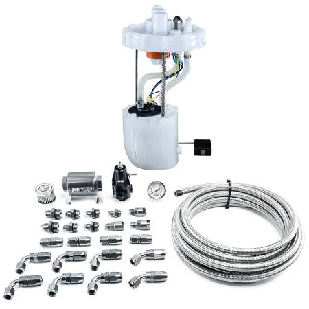DeatschWerks - DeatschWerks 12-15 Honda Civic Si/13-15 Acura ILX DW400 Pump Module & Return Kit w/CPE Fuel Lines