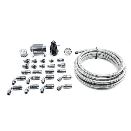DeatschWerks - DeatschWerks 01-15 Honda Civic DW400 Pump Module Return Plumbing Kit w/CPE Fuel Lines