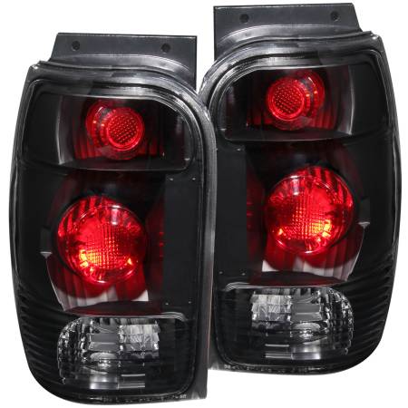 ANZO Headlights, Tail Lights and More  - ANZO 1998-2001 Ford Explorer Taillights Black
