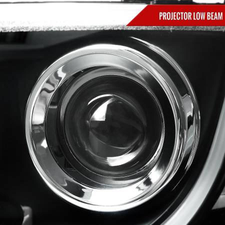 Spec'D Tuning Products - Spec-D 2008-2009 Pontiac G8 LED Bar Projector Headlights (Matte Black Housing/Clear Lens)