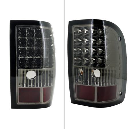 Spec'D Tuning Products - Spec-D 2006-2011 Ford Ranger LED Tail Lights (Chrome Housing/Smoke Lens)