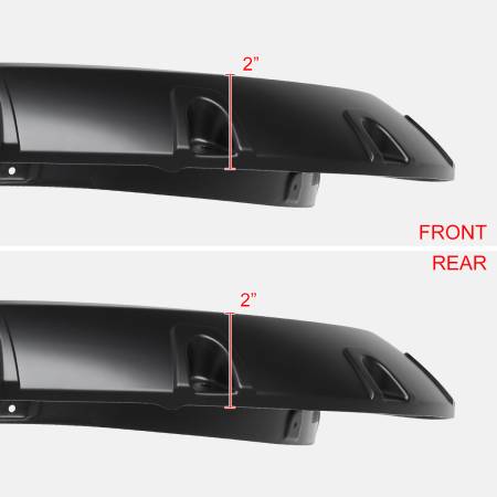Spec'D Tuning Products - Spec-D 2010-2017 Dodge RAM 2500/3500 Smooth V2 Rivet Style Fender Flares