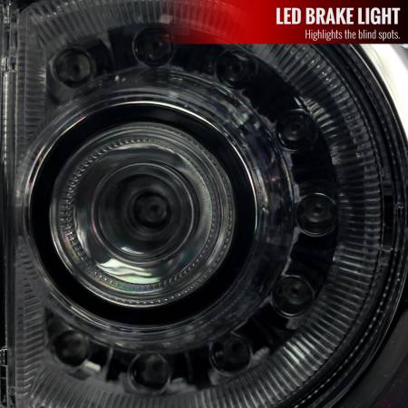 Spec'D Tuning Products - Spec-D 2005-2015 Toyota Tacoma LED Tail Lights (Chrome Housing/Smoke Lens)