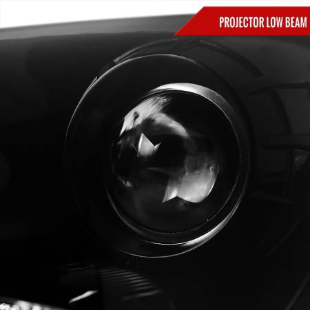 Spec'D Tuning Products - Spec-D 2010-2012 Hyundai Genesis Coupe Projector Headlights w/ SMD LED Light Strip (Jet Black Housing/Clear Lens)
