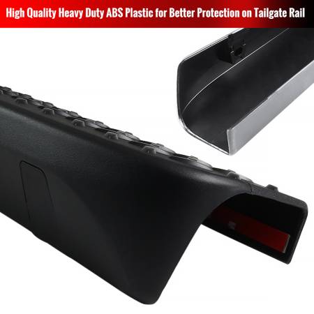 Spec'D Tuning Products - Spec-D 2004-2012 Chevrolet Colorado/ GMC Canyon Black Textured ABS Tailgate Cap Cover