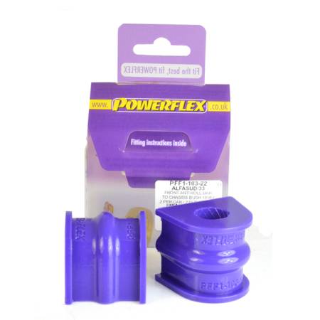 Powerflex USA - Powerflex Alfa Romeo Romeo Alfasud, Alfasud Sprint (1971-1989), 33 (1983-1995) Front Sway Bar to Chassis Bushing 22 mm (Street)