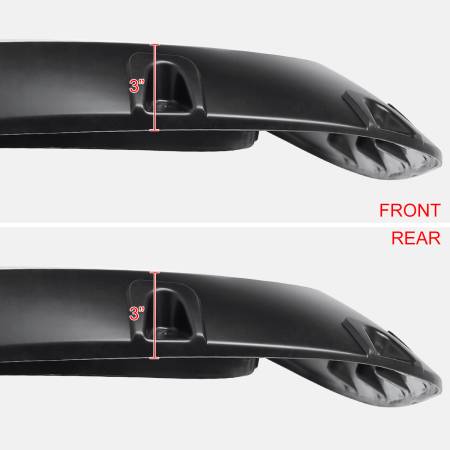 Spec'D Tuning Products - Spec-D 2007-2013 Chevrolet Silverado 1500 69.3" Bed Fleetside Smooth Polypropylene Fender Flares