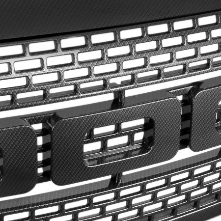 Spec'D Tuning Products - Spec-D 2009-2014 Ford F-150 Raptor Style Carbon Fiber Look ABS Grille