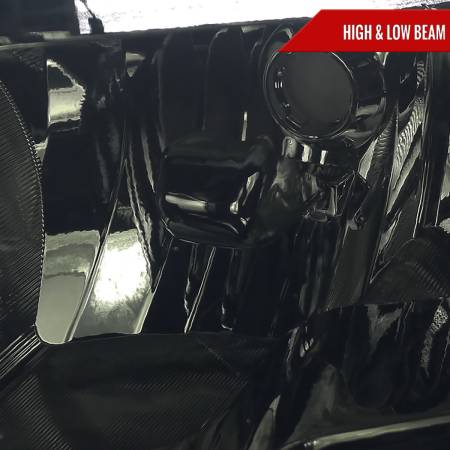 Spec'D Tuning Products - Spec-D 2009-2018 Dodge RAM 1500 / 2019-2021 RAM Classic / 2010-2018 RAM 2500 3500 Factory Dual Style Headlights (Chrome Housing/Smoke Lens)