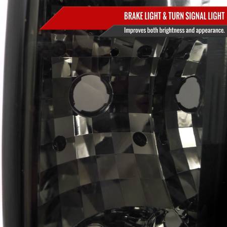 Spec'D Tuning Products - Spec-D 2005-2010 Hummer H3 Tail Lights (Chrome Housing/Smoke Lens)