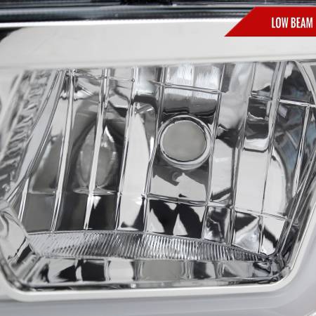 Spec'D Tuning Products - Spec-D 2006-2010 Dodge Charger Switchback Sequential LED Bar Factory Style Headlights (Chrome Housing/Clear Lens)