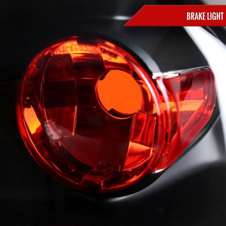 Spec'D Tuning Products - Spec-D 2007-2012 Dodge Caliber Tail Lights (Matte Black Housing/Clear Lens)