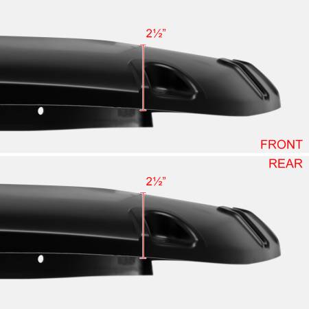 Spec'D Tuning Products - Spec-D 1988-1998 Chevrolet C/K 1500 / 1992-1999 Suburban/Yukon Smooth Polypropylene Rivet Style Fender Flares