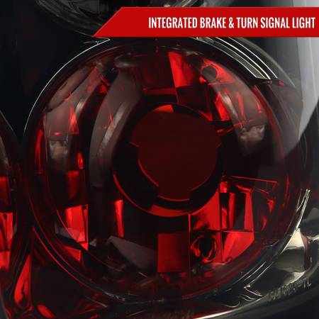 Spec'D Tuning Products - Spec-D 1997-2004 Dodge Dakota Tail Lights (Chrome Housing/Smoke Lens)