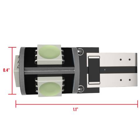 Spec'D Tuning Products - Spec-D T10 5 SMD LED Bulb w/ Integrated Canbus - 2PC (White)