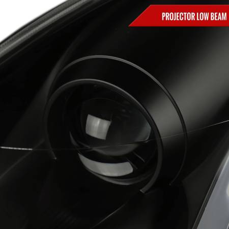 Spec'D Tuning Products - Spec-D 2003-2007 Infiniti G35 Coupe LED Bar Projector Headlights w/ Sequential Turn Signals (Black Housing/Smoke Lens)